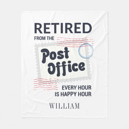 Postbus in ruste fleece deken (Voorkant)