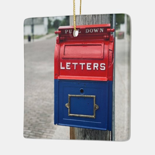  postbus keramisch ornament (Links)