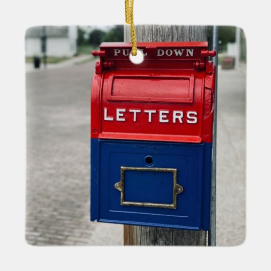 postbus keramisch ornament (Voorkant)