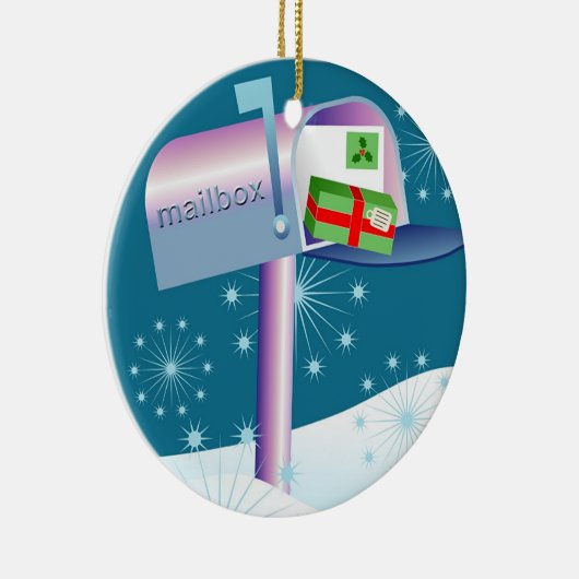 Postbus Keramisch Ornament (Rechts)