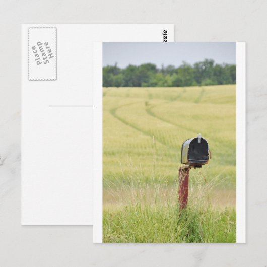 Postbus land briefkaart (Voorkant / Achterkant)