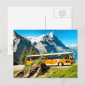 Postbus op de berg briefkaart (Voorkant / Achterkant)