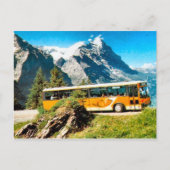 Postbus op de berg briefkaart (Voorkant)