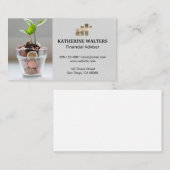 Postbus | Plant wijzigen | Logo met streepjesgrafi Visitekaartje (Voorkant / Achterkant)