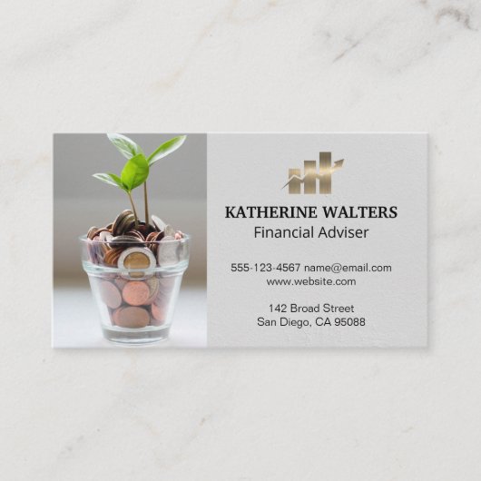 Postbus | Plant wijzigen | Logo met streepjesgrafi Visitekaartje (Voorkant)