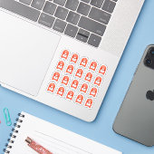 Postbus Post Office Box Mail Envelopes Planner Sticker (Laptop met iPhone)