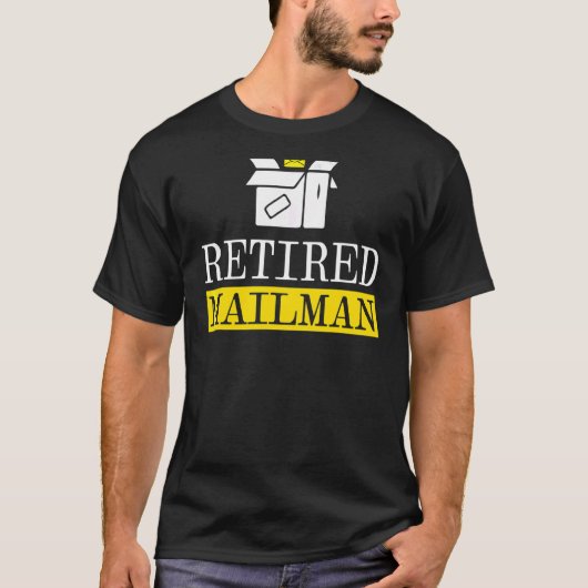 Postbus Postal Postal Postal Courier Mail in ruste T-shirt (Voorkant)