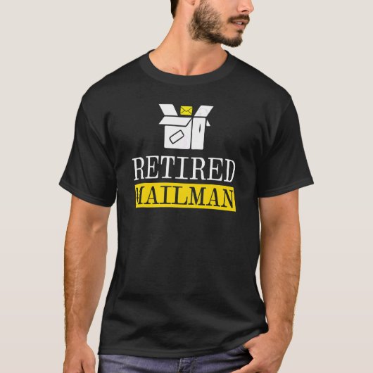 Postbus Postal Postal Postal Courier Mail in ruste T-shirt (Voorkant)