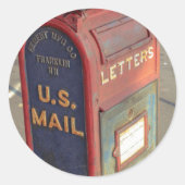  postbus ronde sticker (Voorkant)