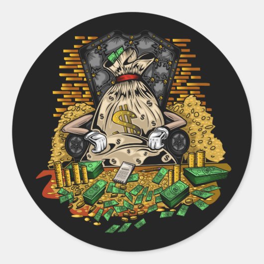 Postbus Ronde Sticker (Voorkant)