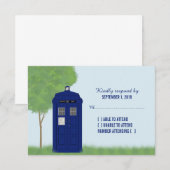 Postbus RSVP-kaart v4 RSVP Kaartje (Voorkant / Achterkant)