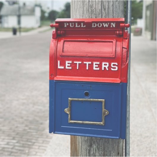  postbus sticker (Voorkant)