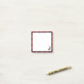 Postbus verzegeling Tartan Stag Deer Post it Notes (Op bureau)