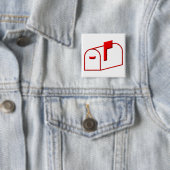 Postbus Vierkante Button 5,1 Cm (In situ)