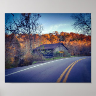 Postbusje tabaksbarn in Zela Poster