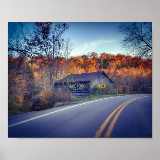 Postbusje tabaksbarn in Zela Poster (Voorkant)