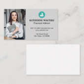 Postbuspictogram | Financiële planning Visitekaartje (Voorkant / Achterkant)