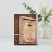 Postbusroestering buiten briefkaart (Staand voorkant)