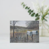 postbussen briefkaart (Staand voorkant)