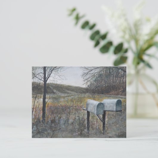 postbussen briefkaart (Staand voorkant)