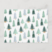 Postcard (10,8 x 14,2 cm) - Christmas Trees Briefk Briefkaart (Voorkant)