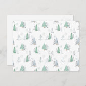 Postcard (10,8 x 14,2 cm) - Christmas Trees Briefkaart (Voorkant / Achterkant)