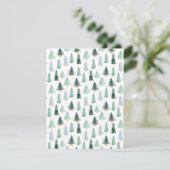 Postcard (10,8 x 14 cm) - Christmas Trees (Staand voorkant)