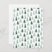 Postcard (10,8 x 14 cm) - Christmas Trees (Voorkant / Achterkant)