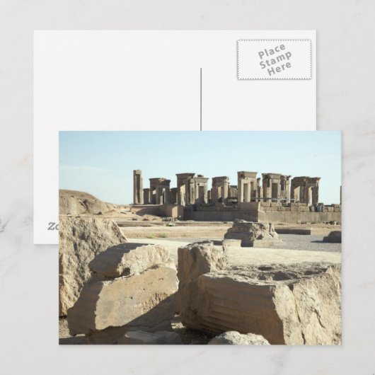 Postcard Ancient Ruins in Persepolis, Iran Briefkaart (Voorkant / Achterkant)