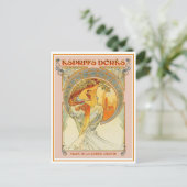 Postcard - Art Nouveau Esprits Dores Feestdagenkaart (Staand voorkant)