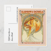 Postcard - Art Nouveau Esprits Dores Feestdagenkaart (Voorkant / Achterkant)