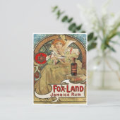 Postcard - Art Nouveau Jamicce Rum Feestdagenkaart (Staand voorkant)