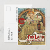 Postcard - Art Nouveau Jamicce Rum Feestdagenkaart (Voorkant / Achterkant)