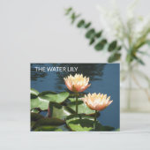 POSTCARD Artistieke Fotografie De Waterlelie Briefkaart (Staand voorkant)