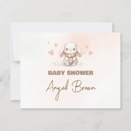 Postcard Baby Shower Bunny Briefkaart