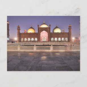 Postcard Badshahi Mosque in Lahore, Pakistan Briefkaart