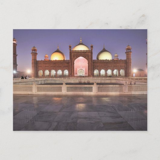 Postcard Badshahi Mosque in Lahore, Pakistan Briefkaart (Voorkant)