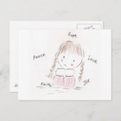 Postcard-bewering Briefkaart (Voorkant / Achterkant)