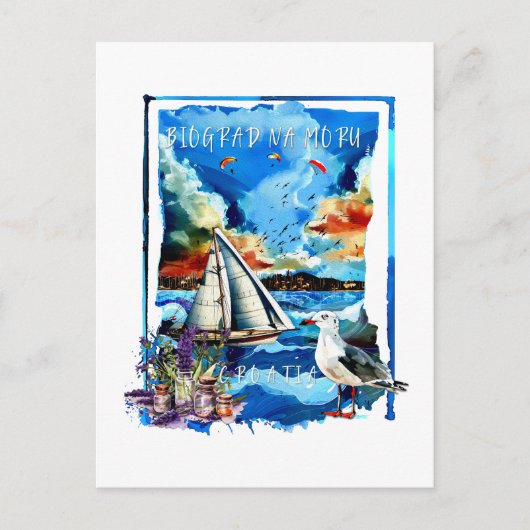 Postcard - Biograd na Moru Briefkaart (Voorkant)