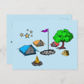 Postcard Camping Briefkaart (Voorkant / Achterkant)