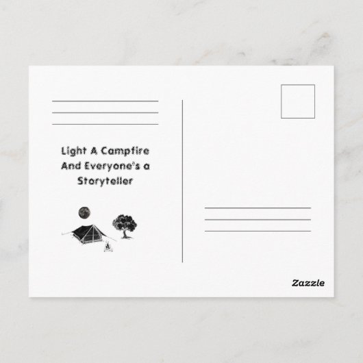 Postcard Camping Briefkaart (Achterkant)