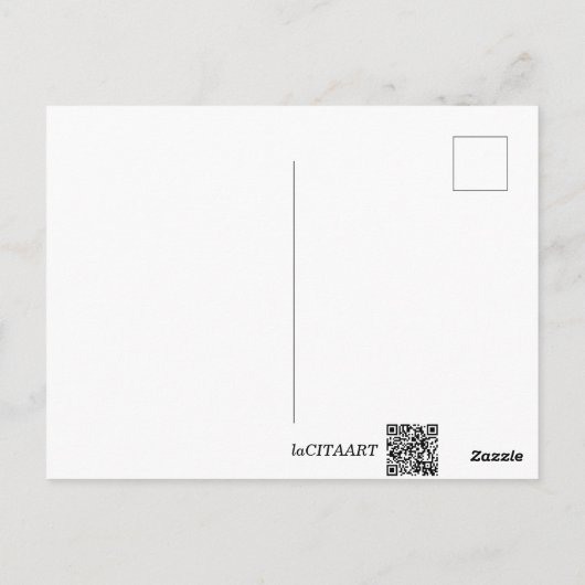 Postcard - Cat with Coffee Briefkaart (Achterkant)