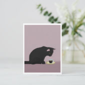 Postcard - Cat with Coffee Briefkaart (Staand voorkant)