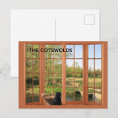 POSTCARD Cats and Charming Cotswolds Countryside  Briefkaart (Voorkant / Achterkant)