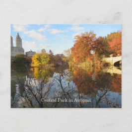 POSTCARD Central Park Reflections New York City Briefkaart