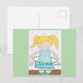 Postcard Child playing with a hula hoop Briefkaart (Voorkant / Achterkant)