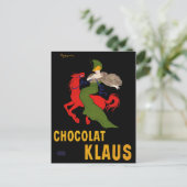 Postcard: Chocolat Klaus - Leonetto Cappiello Briefkaart (Staand voorkant)
