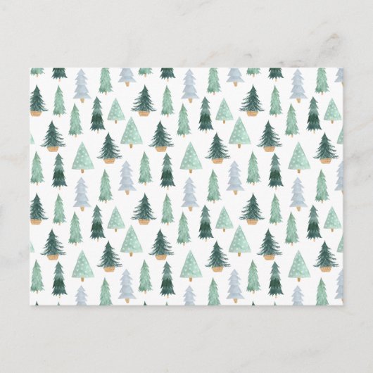 Postcard - Christmas Trees Briefkaart (Voorkant)