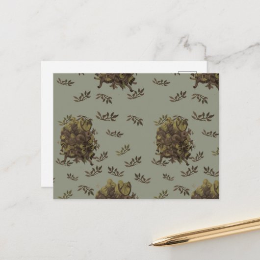 Postcard Ciervo con moños Briefkaart (Voorkant / Achterkant in situ)