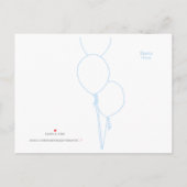 Postcard - Cupcake - Happy Birthday Uitnodiging Briefkaart (Achterkant)